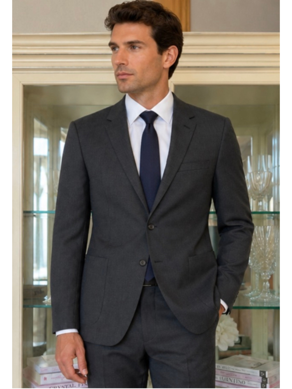 Men's Prada Sport Coat Blazer Grey Size 52R IT/42R US New Italian Luxury